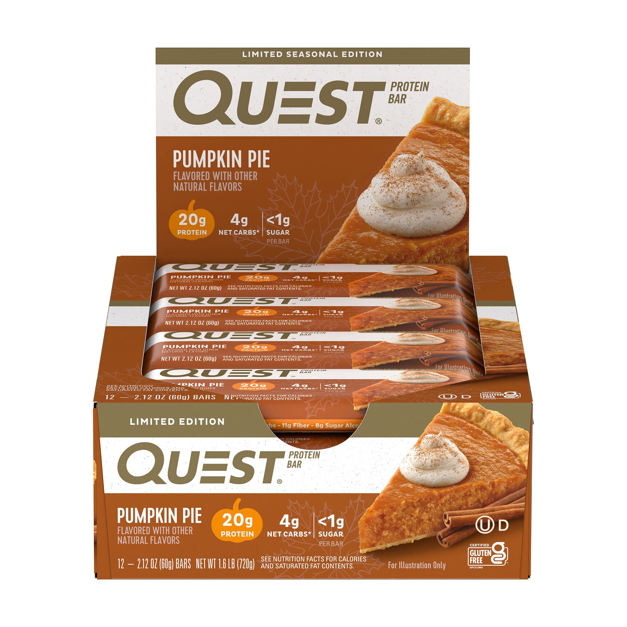 Protein Bar - Pumpkin Pie &#40;12 Bars&#41; Pumpkin Pie | GNC